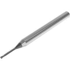 Seco - 1.2mm, 2 Flute, Single End, Solid Carbide, 0.1mm Corner Radius End Mill - 50mm OAL, 30° Helix, Right Hand Flute, 1.8mm LOC, Right Hand Cut, 10mm Extended Reach - Industrial Tool & Supply