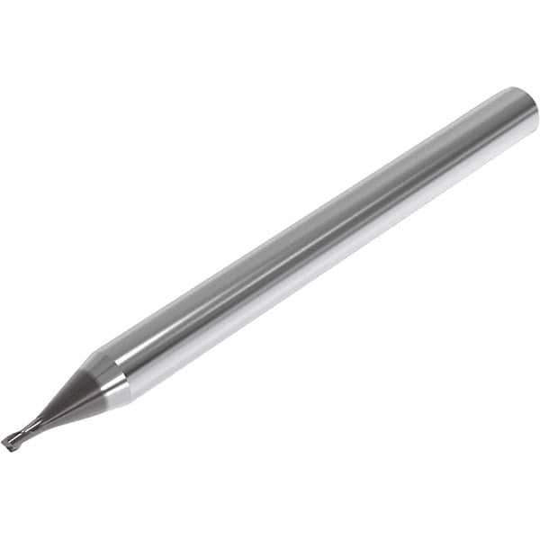 Seco - 1.2mm, 2 Flute, Single End, Solid Carbide, 0.1mm Corner Radius End Mill - 50mm OAL, 30° Helix, Right Hand Flute, 1.8mm LOC, Right Hand Cut, 2.4mm Extended Reach - Industrial Tool & Supply