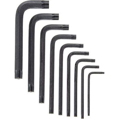 Stanley - 10 Piece T10 to T55 Assortment Torx Key Set - 10 Torx Size - Industrial Tool & Supply