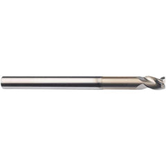 SGS - 20mm, 3 Flute, Single End, Solid Carbide, 0.0394" Corner Radius End Mill - 150mm OAL, 38° Helix, 80mm LOC, Right Hand Cut - Industrial Tool & Supply