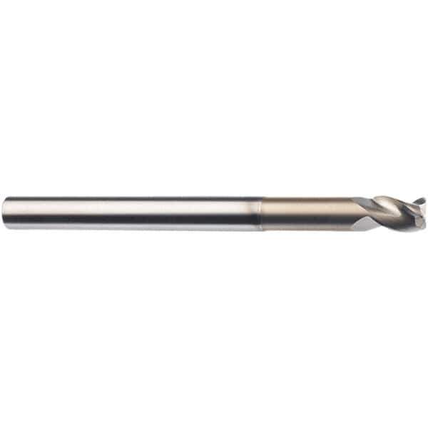 SGS - 20mm, 3 Flute, Single End, Solid Carbide, 0.0197" Corner Radius End Mill - 150mm OAL, 38° Helix, 80mm LOC, Right Hand Cut - Industrial Tool & Supply
