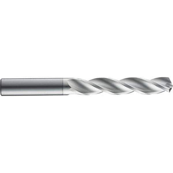 SGS - 7mm 124° Solid Carbide Jobber Drill - TiB2 Finish, Right Hand Cut, Spiral Flute, Straight Shank, 91mm OAL, Notched Point - Industrial Tool & Supply