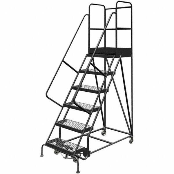 TRI-ARC - Rolling & Wall Mounted Ladders & Platforms Type: Rolling Warehouse Ladder Style: Rolling Platform Ladder - Industrial Tool & Supply