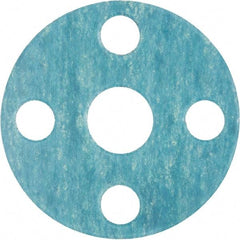 Value Collection - 7" Pipe, 7-5/8" ID x 12-1/2" OD Flange Gasket - Aramid Fiber with Buna-N Binder, Blue, 1/8" Thick - Industrial Tool & Supply
