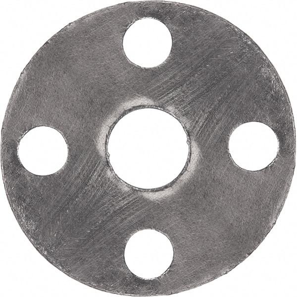 Value Collection - 3" Pipe, 3-1/2" ID x 7-1/2" OD Flange Gasket - Reinforced Graphite, Gray, 1/16" Thick - Industrial Tool & Supply