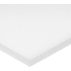 Value Collection - 1/16" Thick x 1' Wide x 1' Long, ePTFE Sheet - White, General Purpose Grade - Industrial Tool & Supply