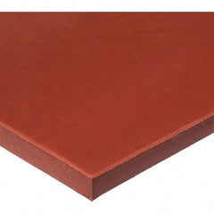 Value Collection - 36" Long, 36" Wide, Silicone Rubber Foam Sheet - 40A Durometer, Red, -60 to 400°F, 700 psi Tensile Strength, Plain Backing - Industrial Tool & Supply