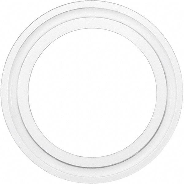 Value Collection - 3", Clamp Style, Sanitary Silicone Pipe Gasket - Tube OD Connection - Industrial Tool & Supply