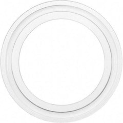 Value Collection - 3", Clamp Style, Sanitary Silicone Pipe Gasket - Tube OD Connection - Industrial Tool & Supply
