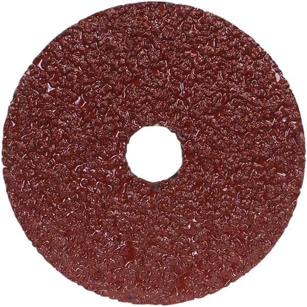 Norton - 9-1/8" Diam 5/8-11 Threaded Hole 24 Grit Fiber Disc - Very Coarse Grade, Aluminum Oxide, 6,600 Max RPM, Series F240 - Industrial Tool & Supply