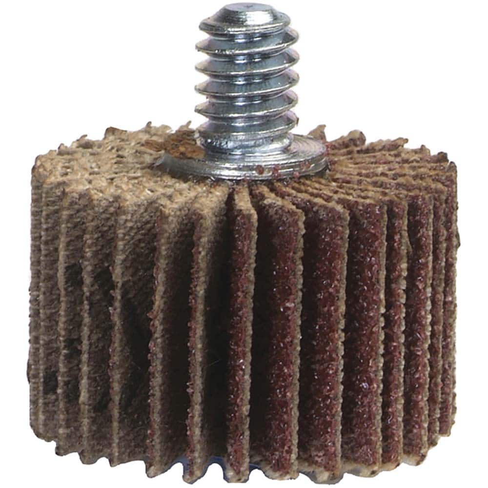 Norton - 1" Diam x 5/8" Face Width, Coarse Aluminum Oxide Coated Mounted Flap Wheel - Industrial Tool & Supply
