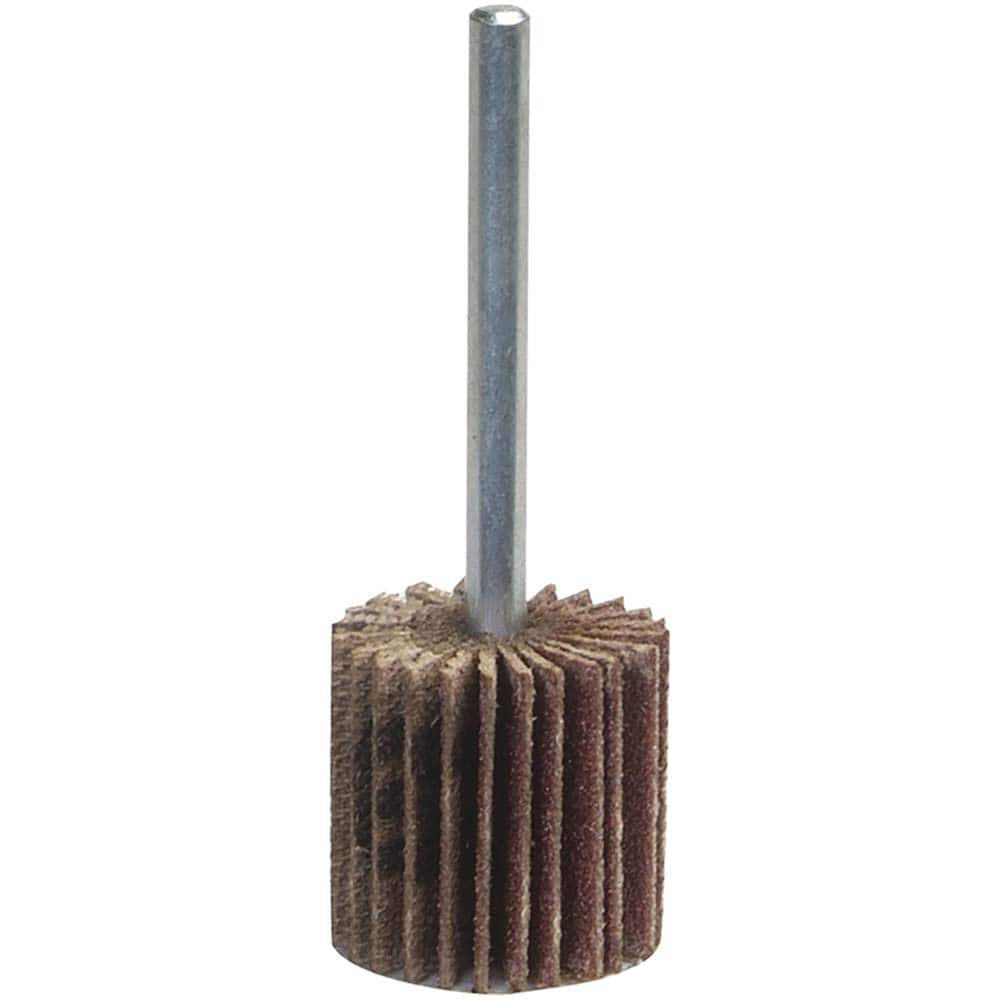 Norton - 2" Diam x 1" Face Width, Coarse Aluminum Oxide Coated Mounted Flap Wheel - Industrial Tool & Supply