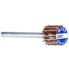 Norton - 5/8" Diam x 5/8" Face Width, Coarse Aluminum Oxide Coated Mounted Flap Wheel - Industrial Tool & Supply