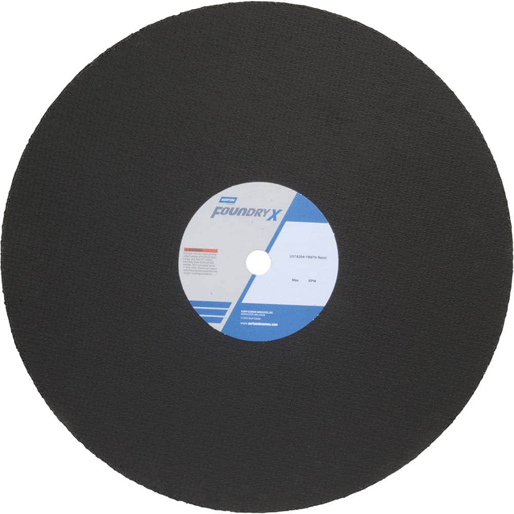 Norton - 20 x 5/32, 1" Hole 30 Grit Aluminum Oxide Cutoff Wheel - Industrial Tool & Supply