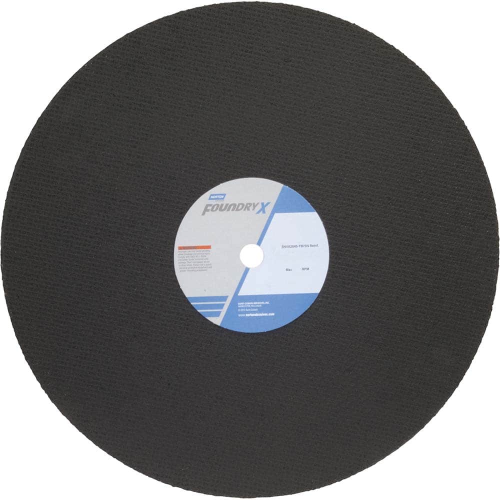 Norton - 20 x 5/32, 1" Hole 24 Grit Zirconia Alumina Cutoff Wheel - Industrial Tool & Supply