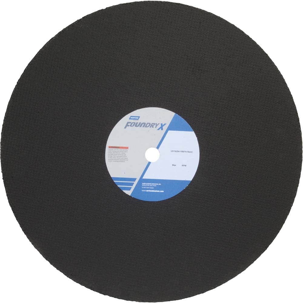 Norton - 16 x 5/32, 1" Hole 30 Grit Aluminum Oxide Cutoff Wheel - Industrial Tool & Supply