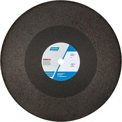 Norton - 20" 24 Grit Aluminum Oxide Cutoff Wheel - 3/16" Thick, 1" Arbor, 2,710 Max RPM, Use with Chop Saws - Industrial Tool & Supply