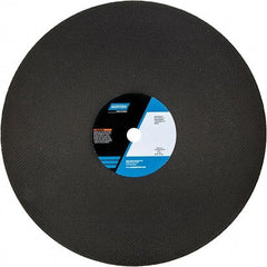 Norton - 20" 24 Grit Aluminum Oxide Cutoff Wheel - 5/32" Thick, 1" Arbor, 2,710 Max RPM, Use with Chop Saws - Industrial Tool & Supply