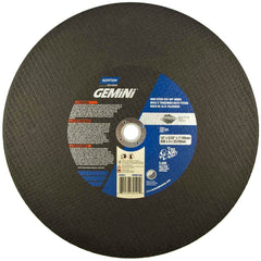 Norton - 14 x 5/32, 1" Hole 24 Grit Aluminum Oxide Cutoff Wheel - Industrial Tool & Supply