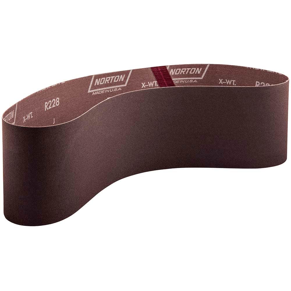 Norton - 4" Wide x 36" OAL, 36 Grit, Aluminum Oxide Abrasive Belt - Industrial Tool & Supply