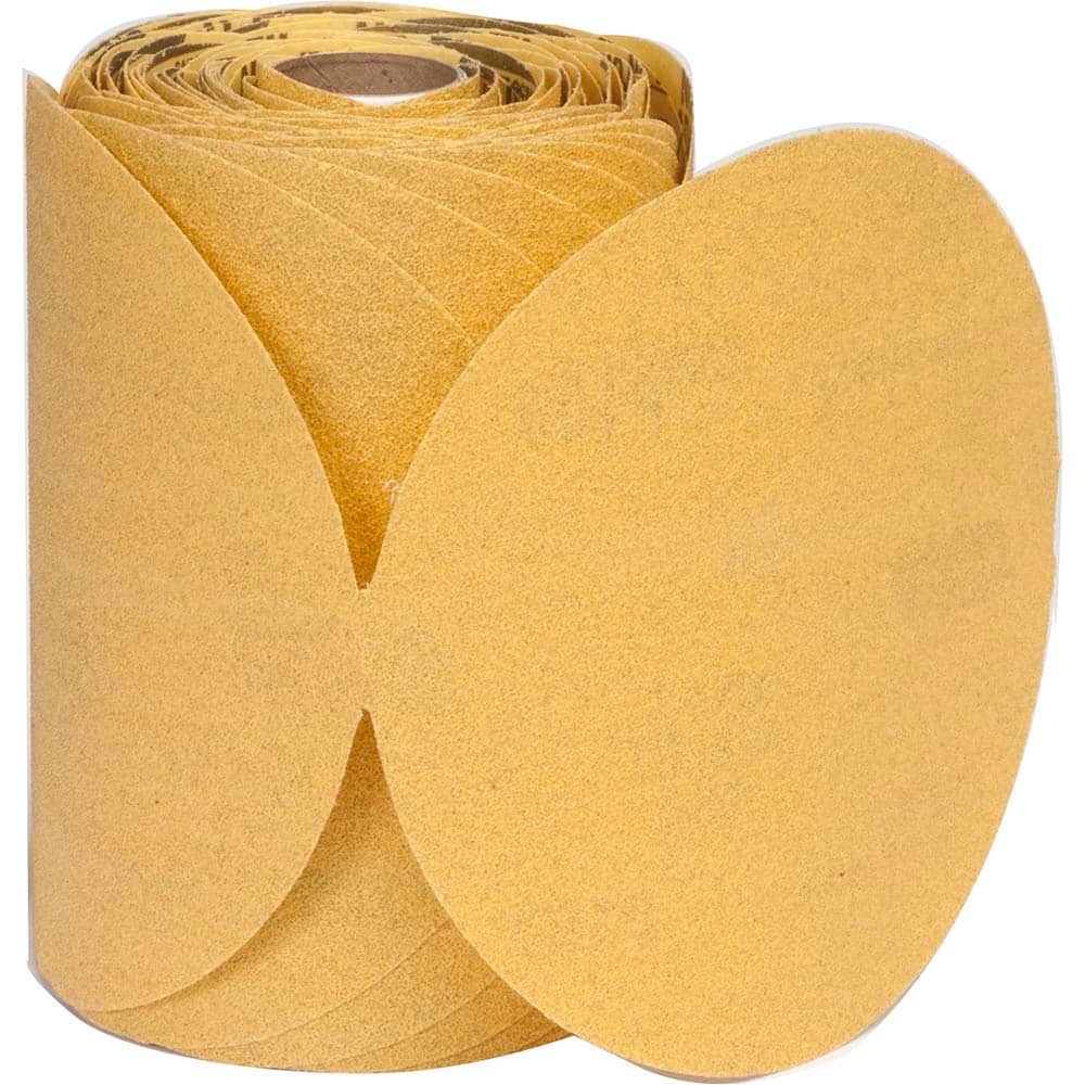 Norton - 5" Diam, 100 Grit Aluminum Oxide Adhesive PSA Disc - Industrial Tool & Supply