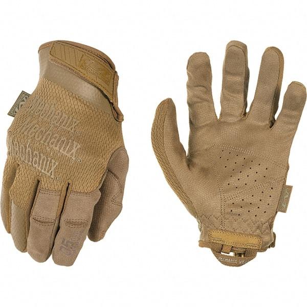 Mechanix Wear - Size S Work Gloves - For Mechanic's & Lifting, Uncoated, Hook & Loop Cuff, Full Fingered, Tan, Paired - Industrial Tool & Supply