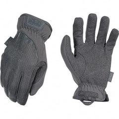 Mechanix Wear - Size 2XL Work Gloves - For Mechanic's & Lifting, Uncoated, Elastic Band Cuff, Full Fingered, Gray, Paired - Industrial Tool & Supply