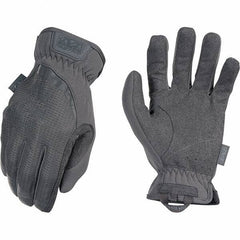 Mechanix Wear - Size M Work Gloves - For Mechanic's & Lifting, Uncoated, Elastic Band Cuff, Full Fingered, Gray, Paired - Industrial Tool & Supply