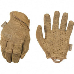 Mechanix Wear - Size L Work Gloves - For Mechanic's & Lifting, Uncoated, Hook & Loop Cuff, Full Fingered, Tan, Paired - Industrial Tool & Supply
