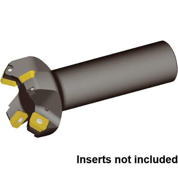 Kennametal - 80mm Cut Diam, 6.6mm Max Depth of Cut, 32mm Shank Diam, 130mm OAL, Indexable Chamfer & Angle End Mill - SECW443AEEN7LN Insert Style, Cylindrical Shank, 45° Lead Angle, Through Coolant - Industrial Tool & Supply