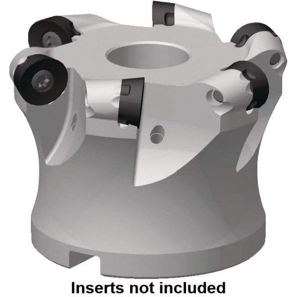 Kennametal - 40.8mm Cut Diam, 5mm Max Depth, 3/4" Arbor Hole, 7 Inserts, RP.. 10T3 Insert Style, Indexable Copy Face Mill - 7713VR10 Cutter Style, 39,000 Max RPM, 40mm High, Through Coolant, Series 7713 - Industrial Tool & Supply