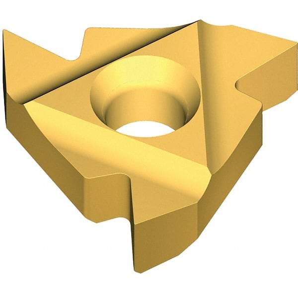 Vargus - 2ER External Right Hand 20 PG Laydown Threading Insert - Grade VKX, TiN Coated Carbide - Industrial Tool & Supply