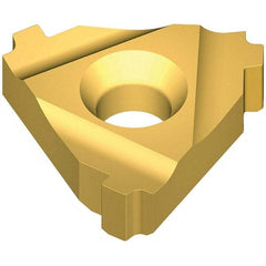 Vargus - 4ER External Right Hand 5 BUT Laydown Threading Insert - Grade VKX, TiN Coated Carbide - Industrial Tool & Supply