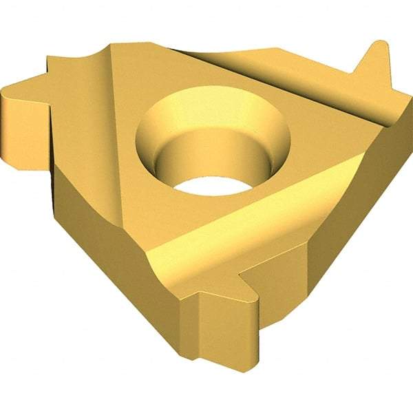 Vargus - 4IR Internal Right Hand 8 BBUT Laydown Threading Insert - Grade VKX, TiN Coated Carbide - Industrial Tool & Supply