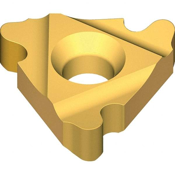 Vargus - 3EL0.375 Grade VKX, External RD Threading Insert - 6 TPI Ext Pitch, TiN Finish, Carbide - Industrial Tool & Supply