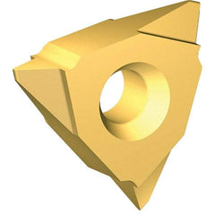 Vargus - 3VER External Right Hand 8 UN Laydown Threading Insert - Grade VKX, TiN Coated Carbide - Industrial Tool & Supply