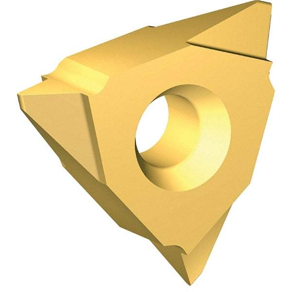 Vargus - 2VER External Right Hand ISO Laydown Threading Insert - Grade VKX, TiN Coated Carbide - Industrial Tool & Supply