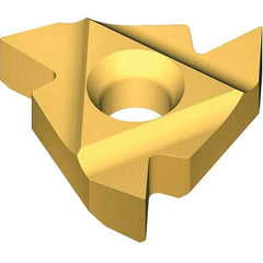 Vargus - 6.0KIR Internal Right Hand 27 NPT Laydown Threading Insert - Grade VKX, TiN Coated Carbide, 6mm Inscribed Circle - Industrial Tool & Supply