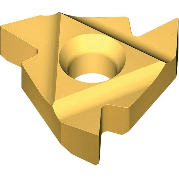 Vargus - 6.0KIR Internal Right Hand ISO Laydown Threading Insert - Grade VKX, TiN Coated Carbide, 6mm Inscribed Circle - Industrial Tool & Supply