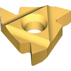 Vargus - 6.0KIL Internal Left Hand TR Laydown Threading Insert - Grade VKX, TiN Coated Carbide, 6mm Inscribed Circle - Industrial Tool & Supply