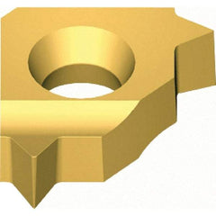 Vargus - 5LKIR Internal Right Hand MJ Laydown Threading Insert - Grade VKX, TiN Coated Carbide, 5mm Inscribed Circle - Industrial Tool & Supply