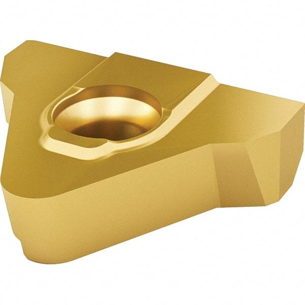 Vargus - 5MGER External Right Hand ISO Laydown Threading Insert - Grade VKX, TiN Coated Carbide, 15.88mm Inscribed Circle - Industrial Tool & Supply