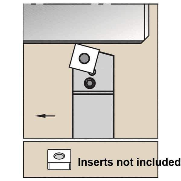 Kennametal - PSBN, Right Hand Cut, 15° Lead Angle, 40mm Shank Height x 40mm Shank Width, Negative Rake Indexable Turning Toolholder - 250mm OAL, SN..2507.. Insert Compatibility, Series PSBN - Industrial Tool & Supply