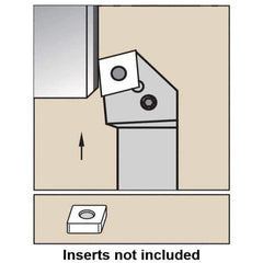 Kennametal - PCKN, Left Hand Cut, 15° Lead Angle, 32mm Shank Height x 25mm Shank Width, Negative Rake Indexable Turning Toolholder - 170mm OAL, CN... 160612 Insert Compatibility, Series PCKN - Industrial Tool & Supply