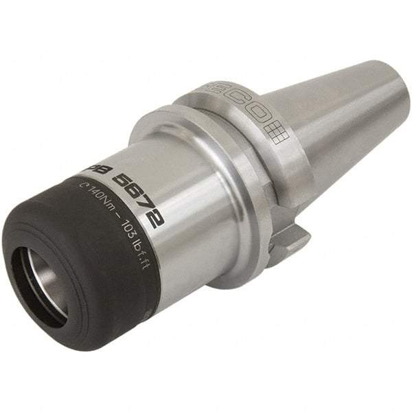 Seco - 9.5mm to 10mm Capacity, 133mm Projection, BT40 Dual Contact Taper, HP16 Collet Chuck - 225.4mm OAL - Exact Industrial Supply