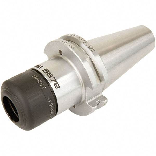 Seco - 9.5mm to 10mm Capacity, 140.9mm Projection, CAT50 Dual Contact Taper, HP16 Collet Chuck - 261.75mm OAL - Exact Industrial Supply