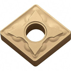 Kyocera - CNMG332 GS Grade CA025P Carbide Turning Insert - TiCN/Al2O3/TiN Finish, 80° Diamond, 3/8" Inscr Circle, 3/16" Thick, 1/32" Corner Radius - Industrial Tool & Supply