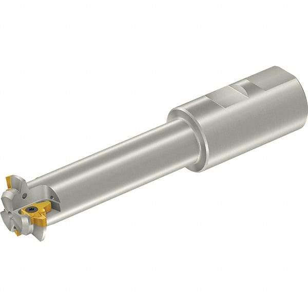 Vargus - 21.6mm Cut Diam, 50mm Max Hole Depth, 25mm Shank Diam, Internal/External Indexable Thread Mill - Insert Style 3LI, 3/8" Insert Size, 1 Insert, Toolholder Style TM SC W, 115mm OAL - Industrial Tool & Supply
