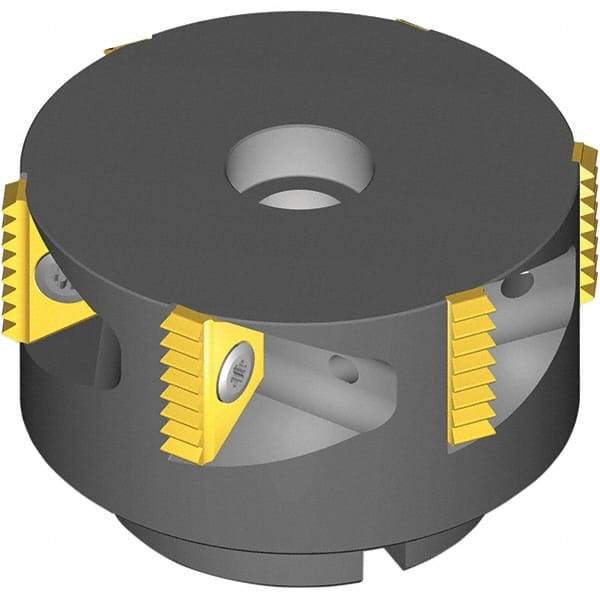 Vargus - 4.921" Cut Diam, 11.811" Max Depth of Cut, 1-1/2" Shank Diam, Internal/External Indexable Thread Mill - Insert Style 6B, 3/4" Insert Size, 8 Inserts, Toolholder Style TMSH-D, 2-1/2" OAL - Industrial Tool & Supply