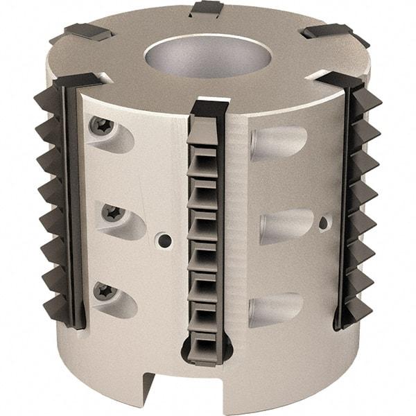 Vargus - 47.94mm Cut Diam, 200mm Max Hole Depth, 22mm Shank Diam, Internal/External Indexable Thread Mill - Insert Style R41, 5 Inserts, Toolholder Style RTMC-D, 50mm OAL - Industrial Tool & Supply